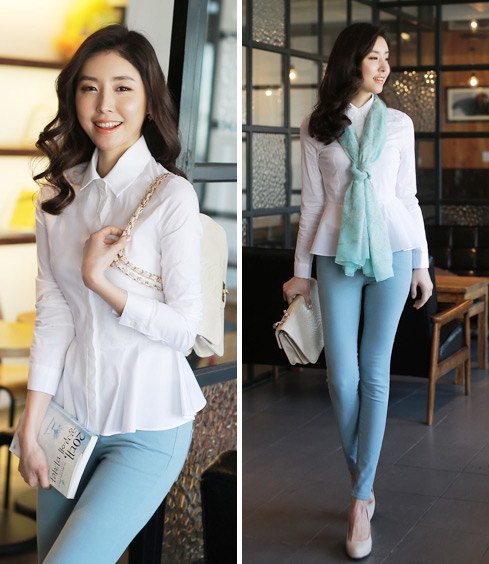 Kiêu kỳ với sơ mi peplum